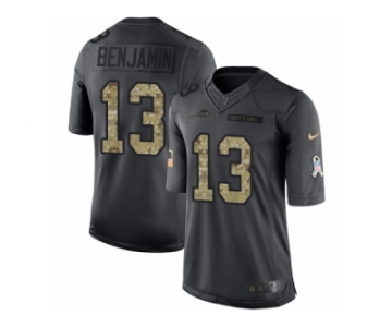 Men Nike Buffalo Bills #13 Kelvin Benjamin Limited Black 2016 Salute to Service NFL Jersey