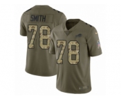 Men Nike Buffalo Bills #78 Bruce Smith Limited Olive Camo 2017 Salute to Service NFL Jersey