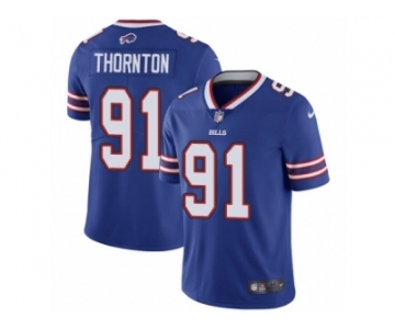 Men Nike Buffalo Bills #91 Cedric Thornton Royal Blue Team Color Vapor Untouchable Limited Player NFL Jersey