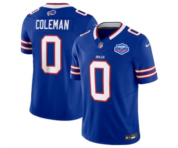 Men's Buffalo Bills #0 Keon Coleman Blue 2025 F.U.S.E. With Farewell Patch Vapor Untouchable Limited Football Stitched Jersey