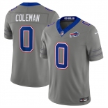 Men's Buffalo Bills #0 Keon Coleman Gray F.U.S.E. 2026 Nickel City Vapor Football Stitched Jersey Men's Buffalo Bills #0 Keon Coleman Gray F.U.S.E. 2026 Nickel City Vapor Football Stitched Jersey