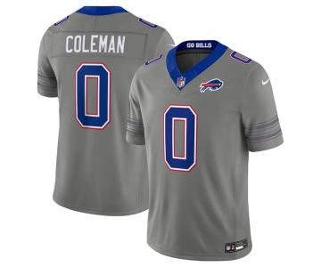 Men's Buffalo Bills #0 Keon Coleman Gray F.U.S.E. 2026 Nickel City Vapor Football Stitched Jersey