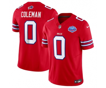 Men's Buffalo Bills #0 Keon Coleman Red 2025 F.U.S.E. With Farewell Patch Vapor Untouchable Limited Football Stitched Jersey