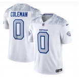 Men's Buffalo Bills #0 Keon Coleman White 2025 F.U.S.E. “Rivalries” Vapor Limited Football Stitched Jersey
