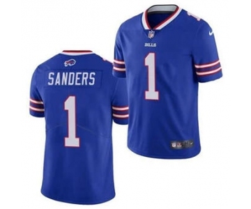 Men's Buffalo Bills #1 Emmanuel Sanders Blue Vapor Untouchable Limited Stitched Football Jersey