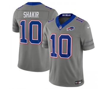 Men's Buffalo Bills #10 Khalil Shakir Gray F.U.S.E. 2026 Nickel City Vapor Football Stitched Jersey