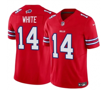 Men's Buffalo Bills #14 Mike White Red 2025 F.U.S.E. Vapor Untouchable Limited Football Stitched Jersey