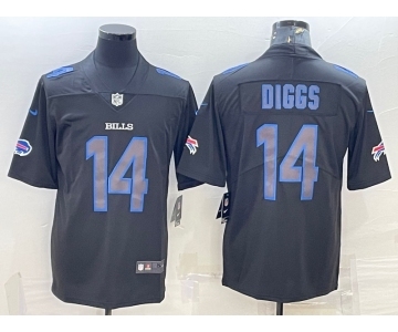 Men's Buffalo Bills #14 Stefon Diggs Black 2022 Fashion Impact Black Color Rush Stitched Nike Limited Jersey