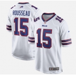Men's Buffalo Bills #15 Gregory Rousseau Nike White 2026 Official NFL Game Jersey Men's Buffalo Bills #15 Gregory Rousseau Nike White 2026 Official NFL Game Jersey