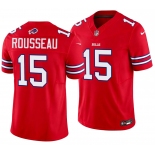 Men's Buffalo Bills #15 Gregory Rousseau Red 2026 F.U.S.E.Vapor Untouchable Limited Football Stitched Jersey Men's Buffalo Bills #15 Gregory Rousseau Red 2026 F.U.S.E.Vapor Untouchable Limited Football Stitched Jersey