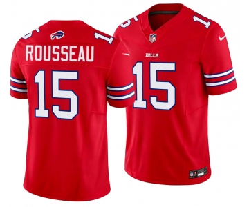 Men's Buffalo Bills #15 Gregory Rousseau Red 2026 F.U.S.E.Vapor Untouchable Limited Football Stitched Jersey