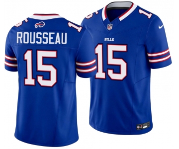 Men's Buffalo Bills #15 Gregory Rousseau Royal 2026 F.U.S.E.Vapor Untouchable Limited Football Stitched Jersey