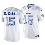 Men's Buffalo Bills #15 Gregory Rousseau White 2025 F.U.S.E. “Rivalries” Vapor Untouchable Limited Stitched Football Jersey
