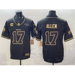 Men's Buffalo Bills #17 Josh Allen Black Gold 2025 F.U.S.E. “Rivalries” With Bills Mafia Patch & 4-Star C Patch Vapor Limited Football Stitched Jersey Men's Buffalo Bills #17 Josh Allen Black Gold 2025 F.U.S.E. “Rivalries” With Bills Mafia Patch & 4-Star C Patch Vapor Limited Football Stitched Jersey