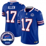 Men's Buffalo Bills #17 Josh Allen Blue F.U.S.E. 2026 Inaugural Season at Highmark Stadium Football Stitched Jersey Men's Buffalo Bills #17 Josh Allen Blue F.U.S.E. 2026 Inaugural Season at Highmark Stadium Football Stitched Jersey