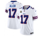Men's Buffalo Bills #17 Josh Allen White 2026 F.U.S.E. With 4-Star C Patch Vapor Untouchable Limited Football Stitched Jersey Men's Buffalo Bills #17 Josh Allen White 2026 F.U.S.E. With 4-Star C Patch Vapor Untouchable Limited Football Stitched Jersey