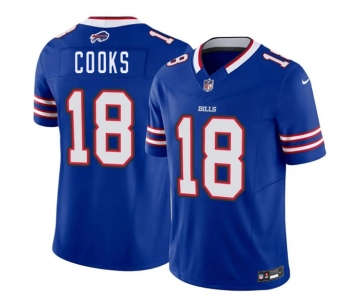 Men's Buffalo Bills #18 Brandin Cooks Blue 2025 F.U.S.E. Vapor Untouchable Limited Football Stitched Jersey