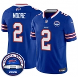 Men's Buffalo Bills #2 D.J. Moore Blue F.U.S.E. 2026 Inaugural Season at Highmark Stadium Football Stitched Jersey Men's Buffalo Bills #2 D.J. Moore Blue F.U.S.E. 2026 Inaugural Season at Highmark Stadium Football Stitched Jersey