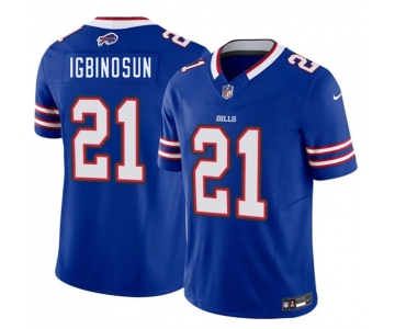 Men's Buffalo Bills #21 Davison Igbinosun Blue 2026 Draft F.U.S.E. Vapor Untouchable Limited Football Stitched Jersey
