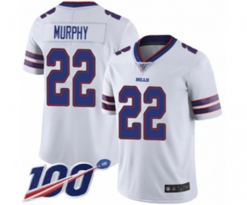Men's Buffalo Bills #22 Marcus Murphy White Vapor Untouchable Limited Player 100th Season Football Jersey