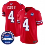 Men's Buffalo Bills #4 James Cook III Red F.U.S.E. 2026 Inaugural Season at Highmark Stadium Football Stitched Jersey Men's Buffalo Bills #4 James Cook III Red F.U.S.E. 2026 Inaugural Season at Highmark Stadium Football Stitched Jersey