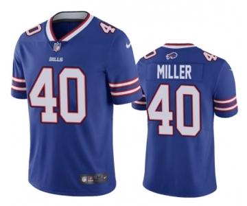 Men's Buffalo Bills #40 Von Miller Blue Vapor Untouchable Limited Stitched Football Jersey