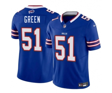 Men's Buffalo Bills #51 Kendrick Green Blue 2025 F.U.S.E. Vapor Untouchable Limited Football Stitched Jersey