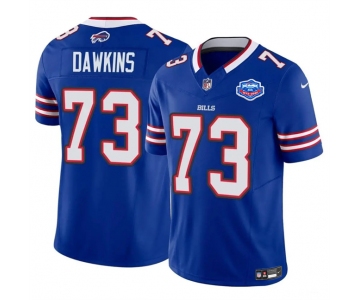 Men's Buffalo Bills #73 Dion Dawkins Blue 2025 F.U.S.E. With Farewell Patch Vapor Untouchable Limited Football Stitched Jersey