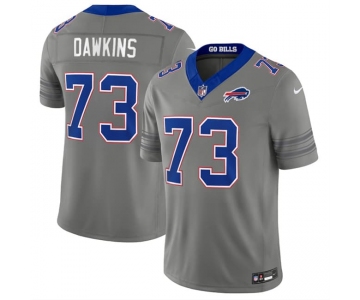 Men's Buffalo Bills #73 Dion Dawkins Gray F.U.S.E. 2026 Nickel City Vapor Football Stitched Jersey