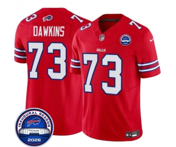 Men's Buffalo Bills #73 Dion Dawkins Red F.U.S.E. 2026 Inaugural Season at Highmark Stadium Football Stitched Jersey