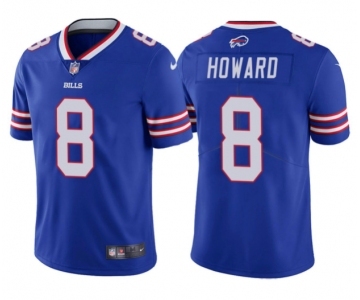Men's Buffalo Bills #8 O. J. Howard Blue Vapor Untouchable Limited Stitched Football Jersey