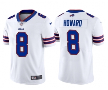 Men's Buffalo Bills #8 O. J. Howard White Vapor Untouchable Limited Stitched Football Jersey