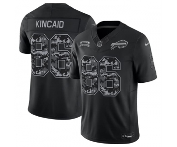 Men's Buffalo Bills #86 Dalton Kincaid Black 2026 F.U.S.E. Salute to Service Limited Stitched Football Jersey