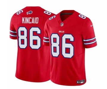 Men's Buffalo Bills #86 Dalton Kincaid Red 2024 F.U.S.E. Vapor Untouchable Limited Stitched Football Jersey
