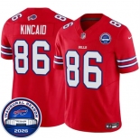 Men's Buffalo Bills #86 Dalton Kincaid Red F.U.S.E. 2026 Inaugural Season at Highmark Stadium Football Stitched Jersey Men's Buffalo Bills #86 Dalton Kincaid Red F.U.S.E. 2026 Inaugural Season at Highmark Stadium Football Stitched Jersey