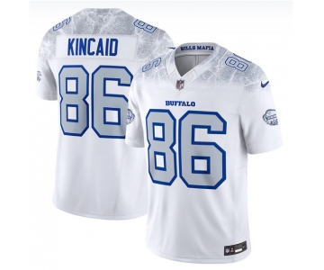 Men's Buffalo Bills #86 Dalton Kincaid White 2025 F.U.S.E. “Rivalries” Vapor Limited Football Stitched Jersey