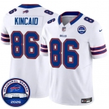 Men's Buffalo Bills #86 Dalton Kincaid White F.U.S.E. 2026 Inaugural Season at Highmark Stadium Football Stitched Jersey