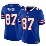 Men's Buffalo Bills #87 Jalen Virgil Blue 2026 Draft F.U.S.E. Vapor Untouchable Limited Football Stitched Jersey Men's Buffalo Bills #87 Jalen Virgil Blue 2026 Draft F.U.S.E. Vapor Untouchable Limited Football Stitched Jersey