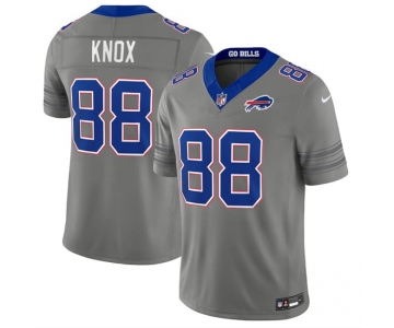 Men's Buffalo Bills #88 Dawson Knox Gray F.U.S.E. 2026 Nickel City Vapor Football Stitched Jersey