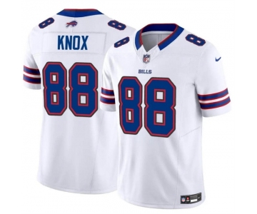 Men's Buffalo Bills #88 Dawson Knox White 2024 F.U.S.E. Vapor Untouchable Limited Stitched Football Jersey