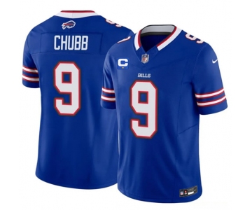 Men's Buffalo Bills #9 Bradley Chubb Royal 2026 F.U.S.E. 1-Star C Patch Vapor Untouchable Limited Football Stitched Jersey