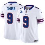 Men's Buffalo Bills #9 Bradley Chubb White 2026 F.U.S.E. 1-Star C Patch Vapor Untouchable Limited Football Stitched Jersey Men's Buffalo Bills #9 Bradley Chubb White 2026 F.U.S.E. 1-Star C Patch Vapor Untouchable Limited Football Stitched Jersey