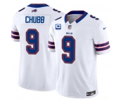 Men's Buffalo Bills #9 Bradley Chubb White 2026 F.U.S.E. 1-Star C Patch Vapor Untouchable Limited Football Stitched Jersey