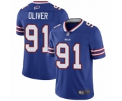 Men's Buffalo Bills #91 Ed Oliver Royal Blue Team Color Vapor Untouchable Limited Player Football Jersey