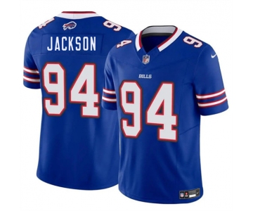 Men's Buffalo Bills #94 Landon Jackson Blue 2025 Draft F.U.S.E. Vapor Untouchable Limited Football Stitched Jersey