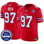 Men's Buffalo Bills #97 Joey Bosa Red F.U.S.E. 2026 Inaugural Season at Highmark Stadium Football Stitched Jersey Men's Buffalo Bills #97 Joey Bosa Red F.U.S.E. 2026 Inaugural Season at Highmark Stadium Football Stitched Jersey