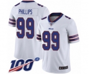 Men's Buffalo Bills #99 Harrison Phillips White Vapor Untouchable Limited Player 100th Season Football Jersey