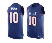 Men's Nike Buffalo Bills #10 Philly Brown Limited Royal Blue Player Name & Number Tank Top NFL Jersey
