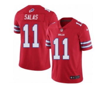 Men's Nike Buffalo Bills #11 Greg Salas Limited Red Rush NFL Jersey