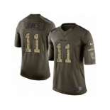 Men's Nike Buffalo Bills #11 Zay Jones Limited Green Salute to Service NFL Jersey